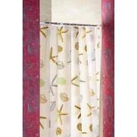 Aqualine Sprchový závěs 180x200cm, vinyl, hvězdice ZV016