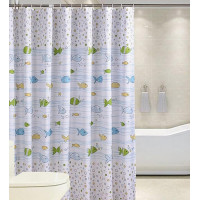 Aqualine Sprchový závěs 180x180cm, vinyl, ryby ZV024