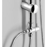 Aqualine KERA sprchový sloup s napojením na baterii, chrom SL430
