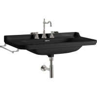 Kerasan WALDORF keramické umyvadlo 80x55cm, černá mat 4141K7