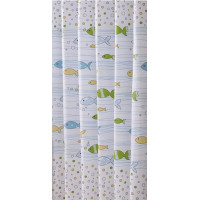 Aqualine Sprchový závěs 180x180cm, vinyl, ryby ZV024