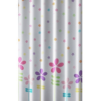 Aqualine Sprchový závěs 180x180cm, polyester, květovaný barevný ZV025