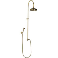Sapho ANTEA sprchový sloup k napojení na baterii, hlavová, ruční sprcha, bronz SET026
