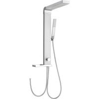 Aqualine ROME sprchový sloup k napojení na baterii, hlavová, ruční sprcha, chrom SL760