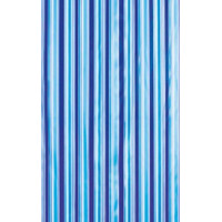 Aqualine Sprchový závěs 180x180cm, vinyl, modrá, pruhy ZV011