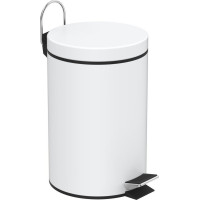 Aqualine SIMPLE LINE odpadkový koš kulatý 3l, bílá 28103