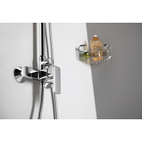 Aqualine FACTOR sprchový sloup s pákovou baterií, chrom FC960