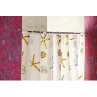 Aqualine Sprchový závěs 180x200cm, vinyl, hvězdice ZV016