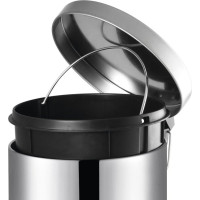 Aqualine SIMPLE LINE odpadkový koš kulatý 5l, nerez lesk 27105