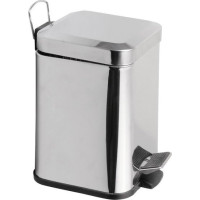 Aqualine SIMPLE LINE odpadkový koš hranatý 3l, nerez lesk GAQ003