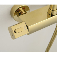 Sapho DAKAR sprchový sloup s termostatickou baterií, zlato SZ139