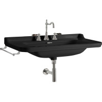 Kerasan WALDORF keramické umyvadlo 100x55cm, černá mat 4142K7