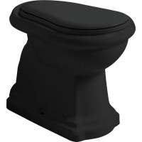 Kerasan RETRO WC mísa stojící, 38, 5x59cm, zadní odpad, černá mat 101131