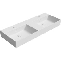 GSI KUBE X keramické dvojumyvadlo 120x47cm, bílá mat 9425109