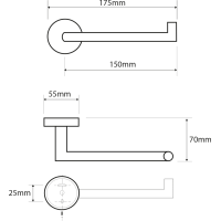 Sapho X-STEEL držák toaletního papíru bez krytu, nerez mat XS700