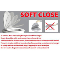 GSI MODO WC sedátko Soft Close, duroplast, černá mat/chrom MS98C26