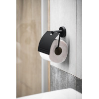 Aqualine SAMBA držák toaletního papíru s krytem, černá SB207