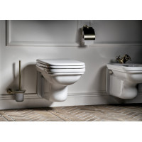Kerasan WALDORF WC sedátko Soft Close, bílá/bronz 418601