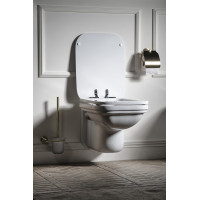 Kerasan WALDORF WC sedátko, Soft Close, bílá/chrom 418801