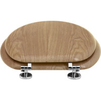 Aqualine AQUALINE WC sedátko, dub 1705-10