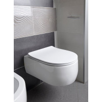 Kerasan FLO WC sedátko, SLIM, Soft Close, bílá 319101