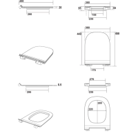 Kerasan FLO WC sedátko, SLIM, Soft Close, bílá 319101