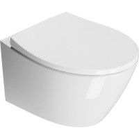 GSI MODO WC sedátko Soft Close, duroplast, bílá/chrom MS98C11