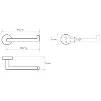 Sapho X-ROUND držák toaletního papíru, chrom XR703