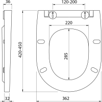 Bruckner DARIO WC sedátko, Slim, Soft Close, duroplast, bílá 301.403.4