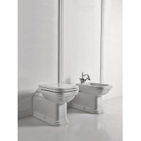Kerasan WALDORF WC mísa stojící, 37x65cm, spodní/zadní odpad, bílá 411601