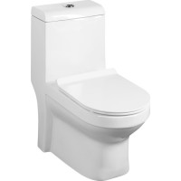 Sapho HUBERT WC kombi, spodní/zadní odpad, bílá PB304