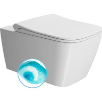 GSI NUBES závěsná WC mísa, Swirlflush, 35x55cm, bílá dual-mat 961509