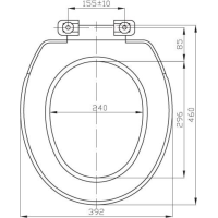 Aqualine HELENA WC sedátko, bílá 3550