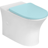 Bruckner LEON RIMLESS WC mísa pro kombi, spodní/zadní odpad, bílá 201.421.4