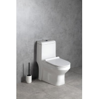 Sapho HUBERT WC kombi, spodní/zadní odpad, bílá PB304