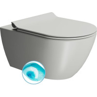 GSI PURA závěsná WC mísa, Swirlflush, 36x55cm, cenere dual-mat 881517