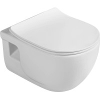 Sapho BRILLA závěsná WC mísa, Rimless, 36, 5x53cm, bílá 100614