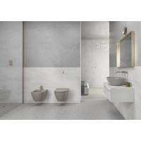 GSI PURA závěsná WC mísa, Swirlflush, 36x50cm, tortora dual-mat 881605