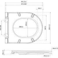 Isvea INFINITY WC sedátko, SLIM, odnímatelné, Soft Close, bílá 40KF0200I-S