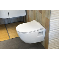 Sapho EDITA WC sedátko, SLIM, Soft Close, bílá 1703-458