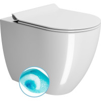 GSI PURA WC mísa stojící, Swirlflush, 36x55cm, spodní/zadní odpad, bílá ExtraGlaze 880311