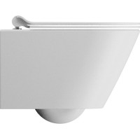 GSI KUBE X závěsná WC mísa, Swirlflush, 36x50cm, bílá dual-mat 941609
