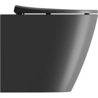 GSI MODO WC mísa stojící, Swirlflush, 37x52cm, spodní/zadní odpad, černá dual-mat 981026