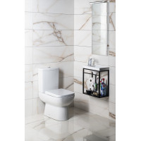 Ege Vitrifiye TYANA SHORT WC kombi splach. mech., zadní odpad, bílá 72200EW