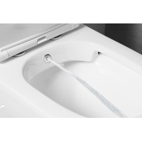 Sapho PACO CLEANWASH WC kombi, integrovaná baterie a bidet. sprška, spodní/zadní odpad, bílá PC1012RX