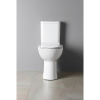 Sapho HANDICAP WC kombi zvýšený sedák, Rimless, zadní odpad, bílá K11-0221