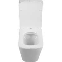 Sapho PORTO RIMLESS WC kombi, spodní/zadní odpad, bílá PC102WR