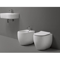 Kerasan FLO WC mísa stojící, 36x51, 5cm, spodní/zadní odpad, bílá 311601