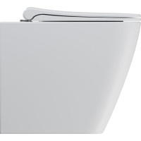 GSI NUBES WC mísa stojící, Swirlflush, 35x52cm, spodní/zadní odpad, bílá dual-mat 961009