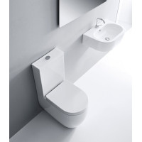 Kerasan FLO WC kombi mísa 36x60cm, spodní/zadní odpad, bílá 311701